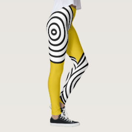 Leggings Leyendas de rayas amarillas, negras y blancas