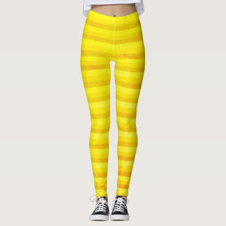 Leggings Leyendas de rayas amarillas y ocre