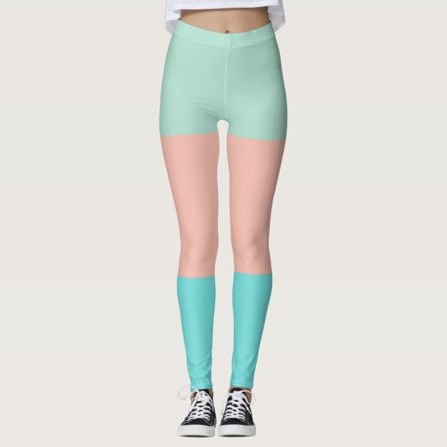 Leggings Leyendas de rayas costeras retro (Anverso)