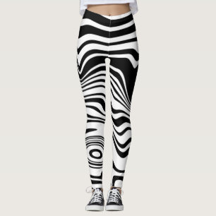 Leggings Leyendas de rayas de cebra blancas negras o elegir