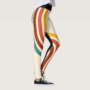 Leggings Leyendas de rayas retro