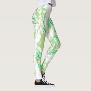 Leggings Leyendas de remolino con marmol verde