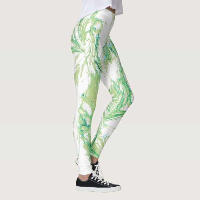 Leggings Leyendas de remolino con marmol verde (Derecha)