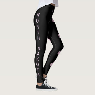 Leggings Leyendas de Rosa salvajes de flor de Dakota del No