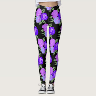 Leggings Leyendas de Rosas morados