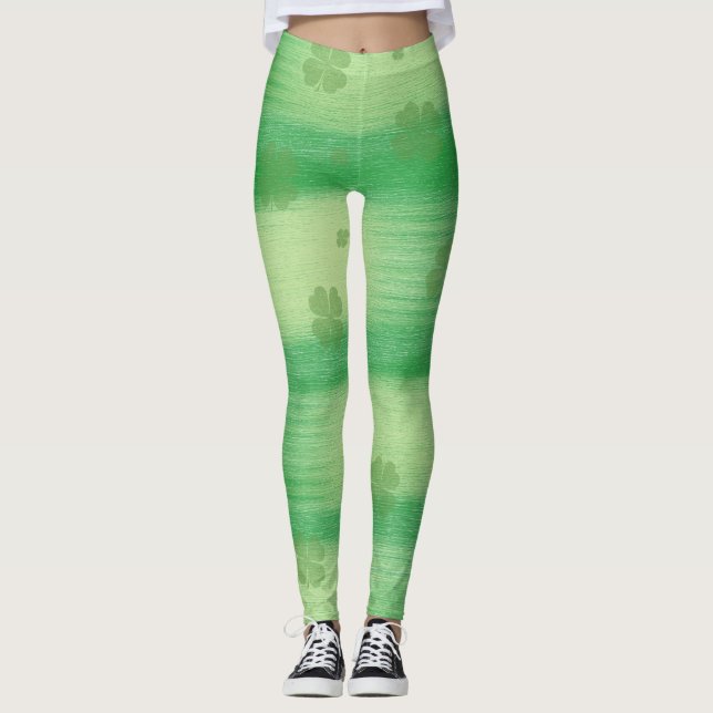 Leggings Leyendas de Shamrock para el Día de San Pat (Anverso)