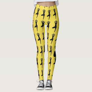 Leggings Leyendas de silueta de yoga pose