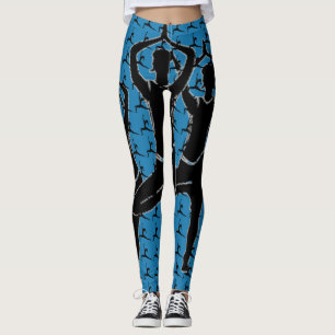 Leggings Leyendas de silueta de yoga pose