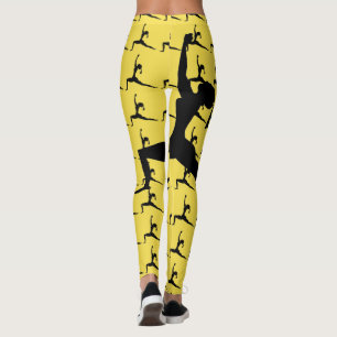 Leggings Leyendas de silueta divertida de yoga