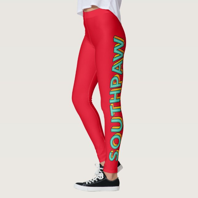 Leggings Leyendas de Southpaw de arte pop (Izquierda)