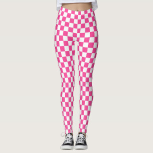 Leggings Leyendas de Spandex con control rosa y blanco