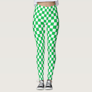 Leggings Leyendas de Spandex de control verde y blanco