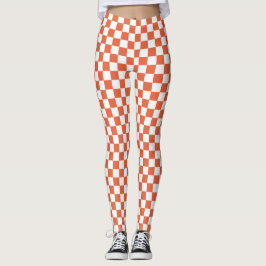 Leggings Leyendas de Spandex de naranja y control blanco