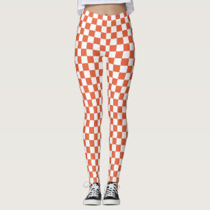Leggings Leyendas de Spandex de naranja y control blanco