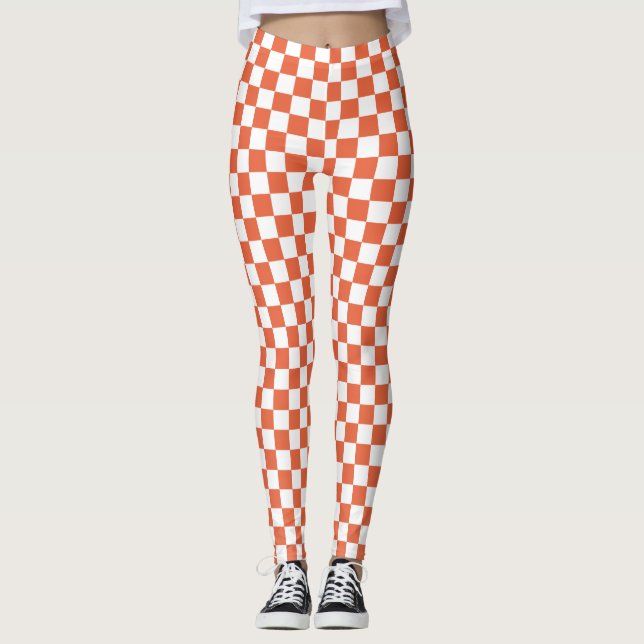 Leggings Leyendas de Spandex de naranja y control blanco (Anverso)
