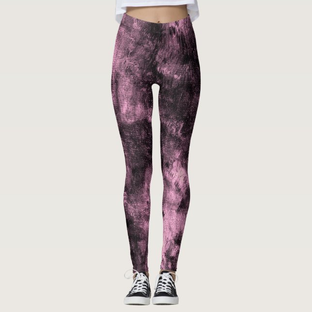 Leggings Leyendas de Spandex texturizadas en tonos rosa