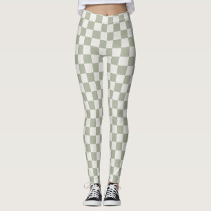 Leggings Leyendas de tablero de ajedrez verde - Tierra y Mo