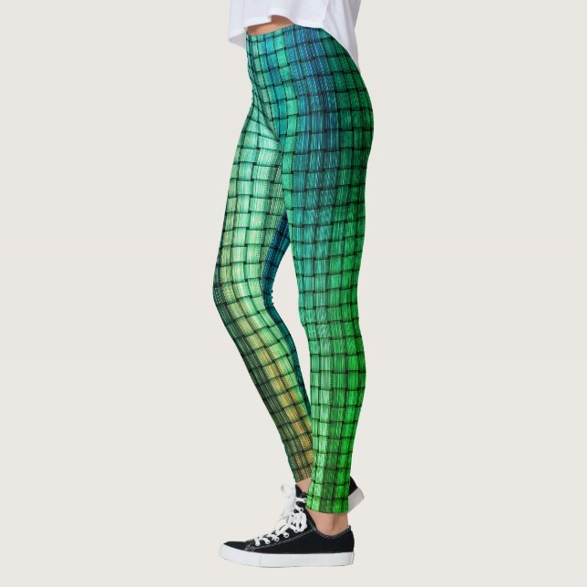 Leggings Leyendas de tejer verde irlandesas (Izquierda)