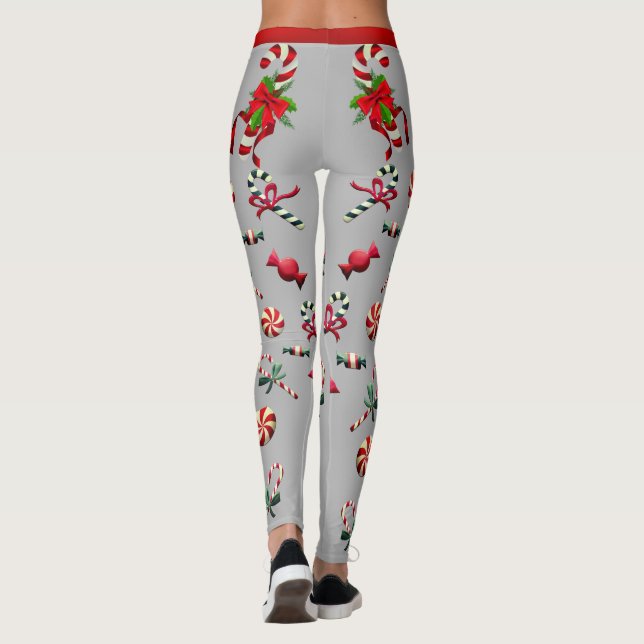 Leggings Leyendas de temporada navideña "Candy" de diversió (Reverso)