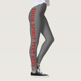 Leggings Leyendas de texto espirituales gris y Personalizad