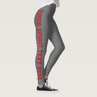 Leggings Leyendas de texto espirituales gris y Personalizad