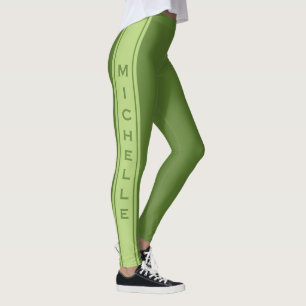 Leggings Leyendas de texto y color personalizado
