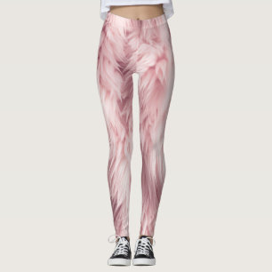 Leggings Leyendas de textura de los pieles de color rosa su