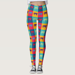 Leggings Leyendas de tigres de arte pop