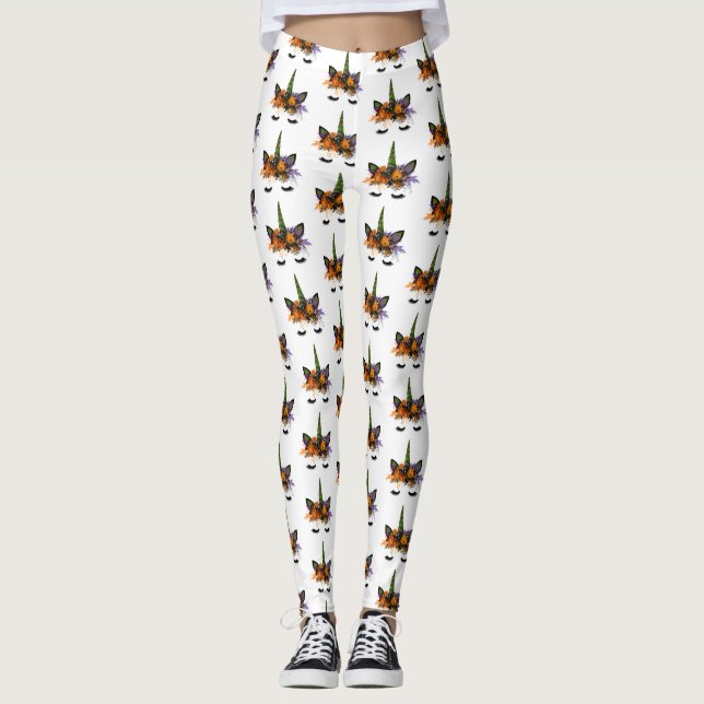 Leggings Leyendas de unicornio de Halloween (Anverso)