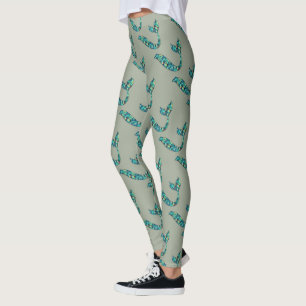 Leggings Leyendas de venta de esquisto gris y verde