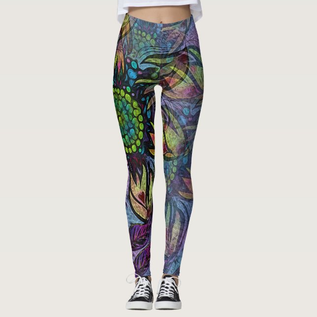 Leggings Leyendas de vidrio manchado (Anverso)