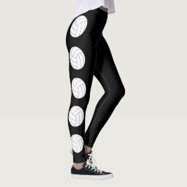 Leggings Leyendas de voleibol en blanco y negro
