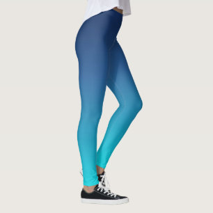 Leggings Leyendas de yoga azul Verde azulado Ombre