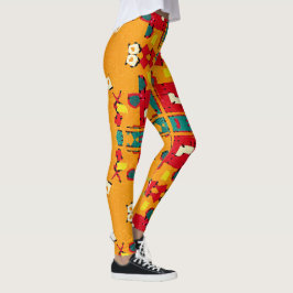 Leggings Leyendas de yoga de alta cintura con patrón único
