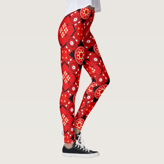 Leggings Leyendas de yoga de alta cintura con patrón único (Derecha)