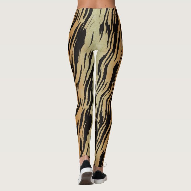 Leggings Leyendas de yoga de impresión tigre (Reverso)