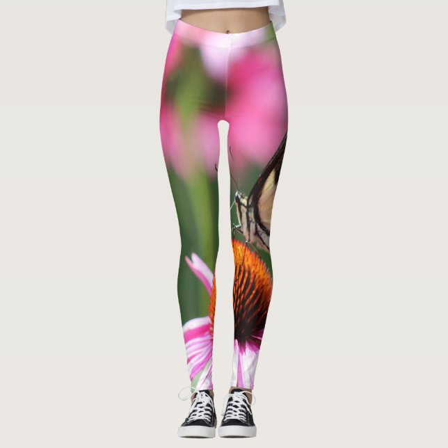 Leggings Leyendas de yoga de mariposa (Anverso)
