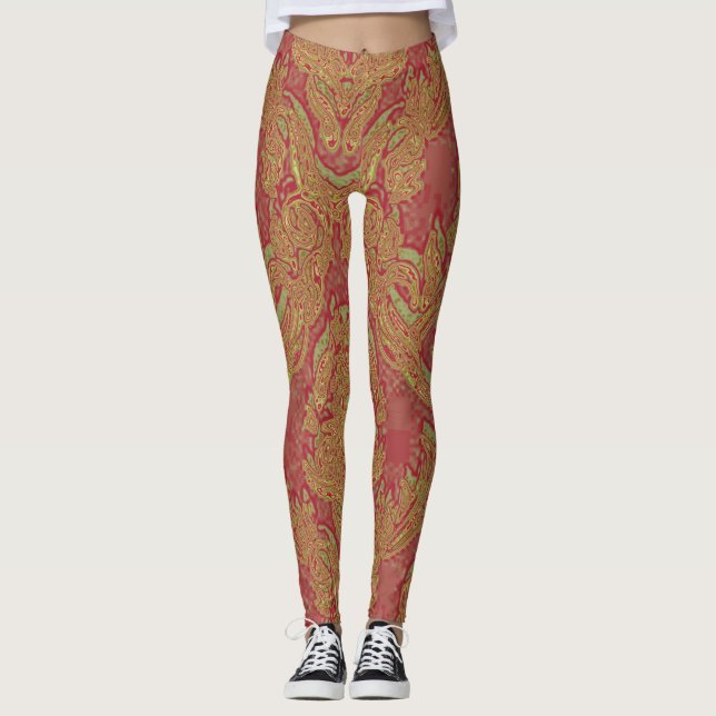 Leggings Leyendas de yoga de patrón único (Anverso)