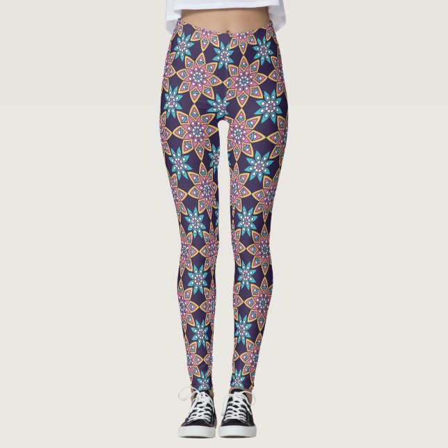 Leggings Leyendas decorativas Florales/Mandala (Anverso)