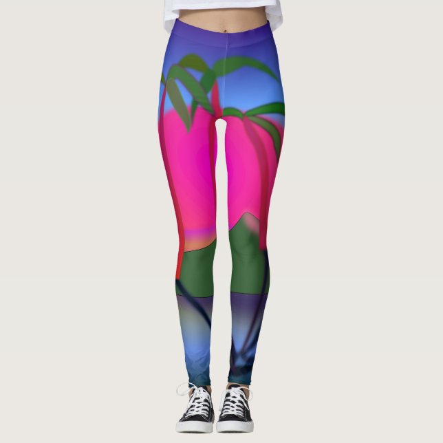 Leggings Leyendas del árbol de palmas (Anverso)
