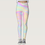 Leggings Leyendas del arcoiris del pastel irlandés holográf<br><div class="desc">Leyendas de color de arcoiris del pasillo iris iridiscente holográfico</div>
