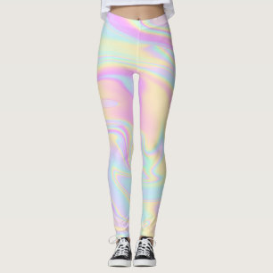 Leggings Leyendas del arcoiris del pastel irlandés holográf