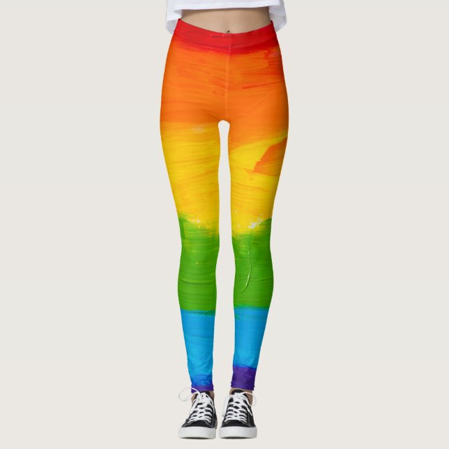 Leggings Leyendas del arcoiris dibujadas a mano - Artístico (Anverso)