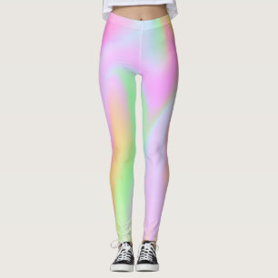 Leggings Leyendas del arcoiris holográficas rosadas