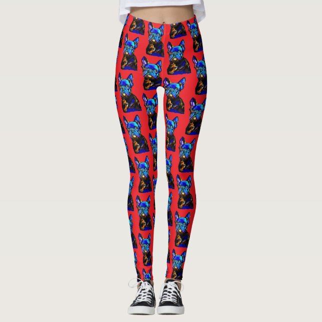 Leggings Leyendas del Bulldog francés (Anverso)