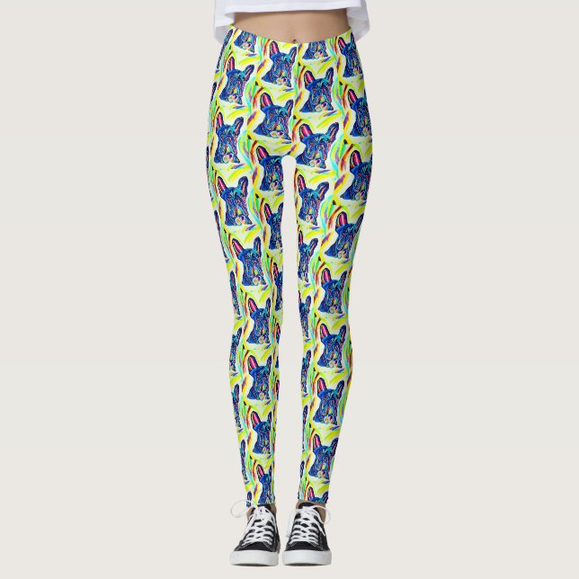 Leggings Leyendas del Bulldog francés (Anverso)