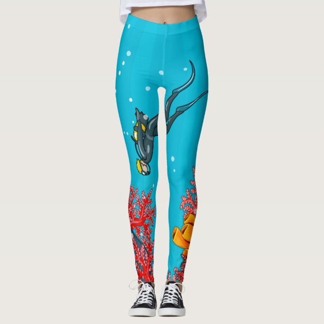 Leggings Leyendas del buzo Scuba de Guay (Anverso)