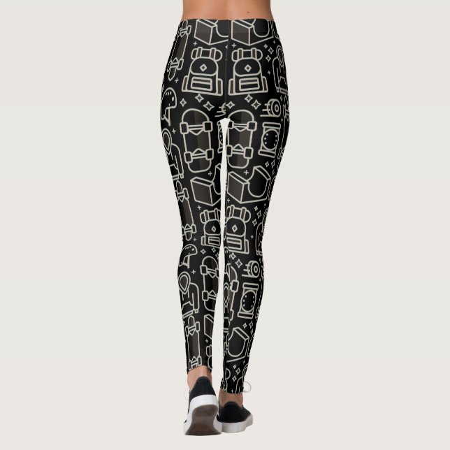 Leggings Leyendas del Chica del patinador (Reverso)