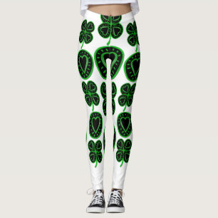 Leggings Leyendas del corazón de Shamrock en el Día de Sa
