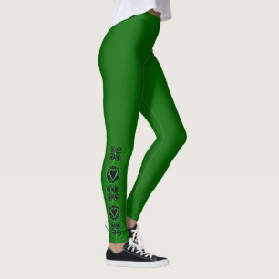 Leggings Leyendas del corazón de Shamrock en el Día de San 